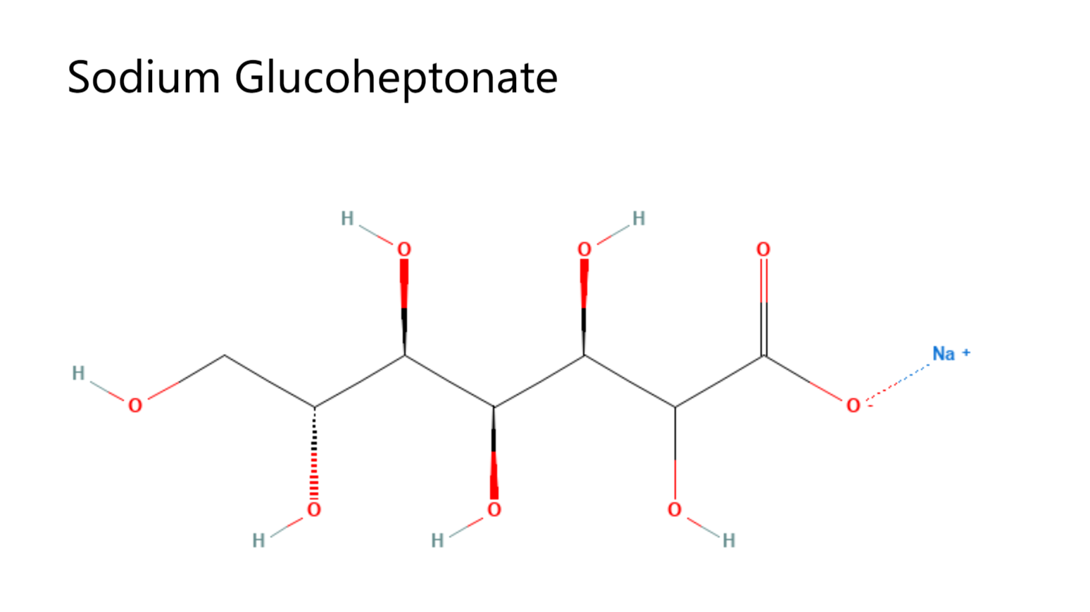glucoheptonate-structure
